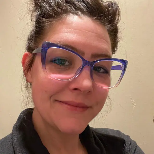 Alt view image 3 of 5 - Zeelool TR90 Square Glasses for Women Blue Light Blocking Glasses Anti Eyestrain Glasses Farris ZJGT002098-10 Blue