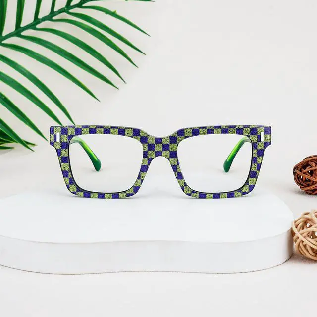 Alt view image 2 of 5 - Zeelool Blue Light Glasses for Women Green Rectangle Eyeglasses Bluelight Blocking Chic Stylish Eyewear Glasses JGA694383-03B