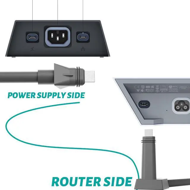 Alt view image 3 of 5 - Zinweyton High Performance 2M Router Cable for Starlink