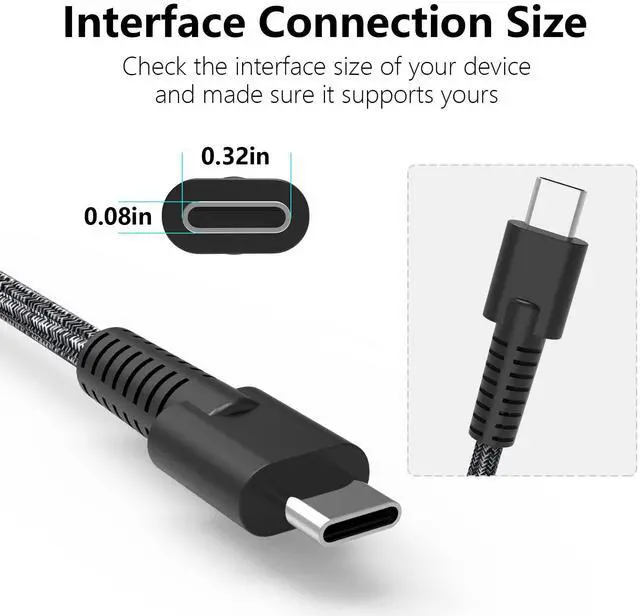 Alt view image 2 of 5 - 110W USB C Charger for HP ZBook Firefly 16 G9 G10 EliteBook 865 G9 860 G10 Laptop