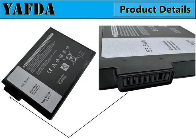 Alt view image 5 of 5 - Yafda XVJNP New Laptop Battery Replacement for Dell Latitude 7330 Rugged Latitude 5430 Rugged Series Laptop 6JRCP 06JRCP M0TN3 0M0TN3 KD1CT