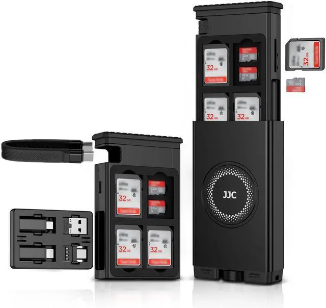 Main image of Cable Card High-Speed SD Card Reader Case,Multi Charging USB-C 3.1 Gen 2 Cable with Light/USB A/MicroUSB/OTG Adapter Convertor Kit & SD/TF Card Holder for Travel Phones Cameras PC Drones Data Transfer