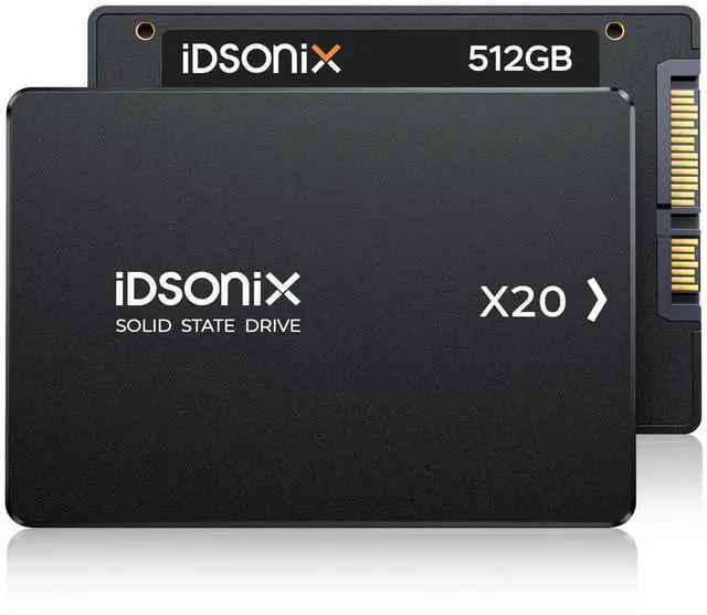Main image of iDsonix 512GB 2.5'' SATA Internal SSD, SATA III 6GB/s Solid State Drive Up to 500MB/s, with 3D NAND Flash & Power Management, for Laptop and PC Desktop Increase Performance, X20