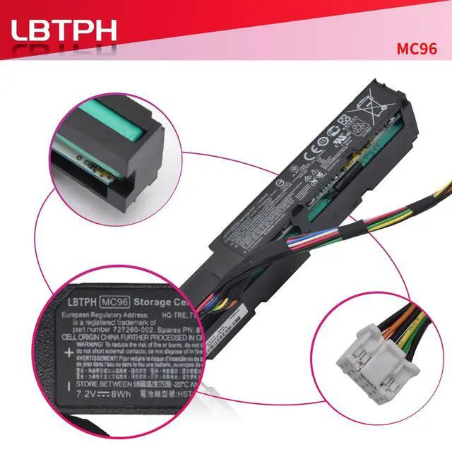 Alt view image 2 of 5 - LBTECH MC96 Compatible Laptop Battery Replacement for Hp Smart Array P840AR P440AR P840 P440 Raid Controller Smart Storage Series HSTNN-IS6A HQ-TRE MC96G9 750450-001 786761-001 HSTNN-IS6A 7.2V 8Wh