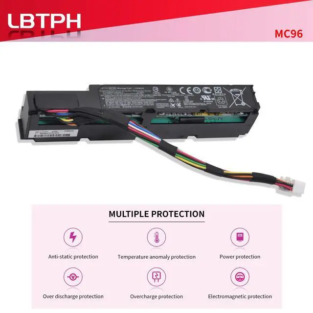 Alt view image 5 of 5 - LBTECH MC96 Compatible Laptop Battery Replacement for Hp Smart Array P840AR P440AR P840 P440 Raid Controller Smart Storage Series HSTNN-IS6A HQ-TRE MC96G9 750450-001 786761-001 HSTNN-IS6A 7.2V 8Wh