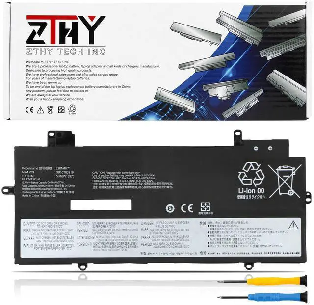 Main image of L20C4P71 L20M4P71 Laptop Battery Replacement for Lenovo ThinkPad X1 Carbon 9th 10th 11th Gen,ThinkPad X1 Yoga 6th 7th 8th Gen 2021 2022 2023 Series L20D4P71 L20L4P71 5B10W13973 SB11M89857 15.44V 57Wh