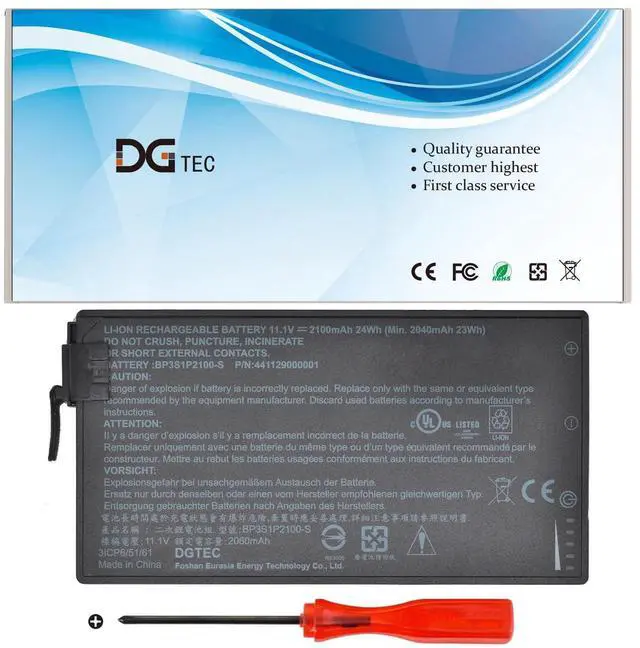 Main image of DGTEC BP3S1P2100-S BP3S1P2100 Laptop Replacement Battery for Getac V110 V110C Series Rugged Notebook 441129000001 3ICP6/51/61(11.1V 24Wh/2100mAh)