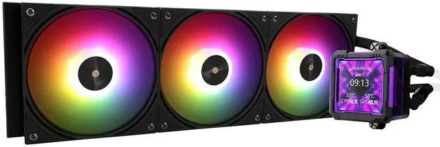 Main image of Thermalrlght FW PRO 360 ARGB Black CPU Water Cooler,3 PWM Fans Water Cooling System with 2000PRM,for AM4/AM5&Intel LGA1851/1700, Magnetic Detachable LCD Screen with 320 * 320 Resolution