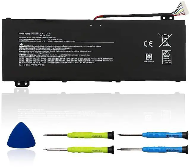 Main image of OUWEE AP21D8M Laptop Battery Compatible with Acer Nitro 5 AN515-46 AN515-47 AN515-58 Nitro 16 AN16-51 Nitro V 15 ANV15-51 Series Notebook 15.4V 3733mAh 57.48Wh