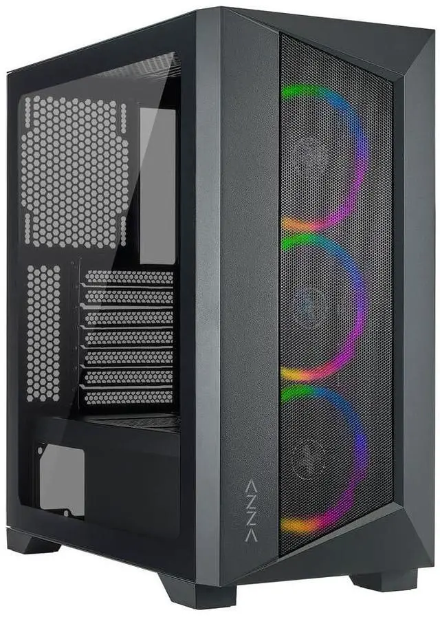 Main image of AZZA CSAZ-460A Octane A ATX Mid Tower Gaming Case, Black
