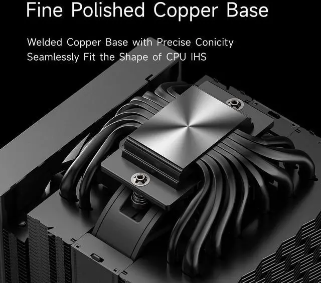 Alt view image 4 of 5 - PCCOOLER CPS RZ820 CPU Cooler, 290W Dual Tower CPU Air Cooler, 8 HeatPipes CPU Cooling Fan System & 3 Modes PWM Silent Fans, Air Cooler for Intel LGA 1851/1700/1200/115X/20XX,AM4/AM5 (RZ820 BK)