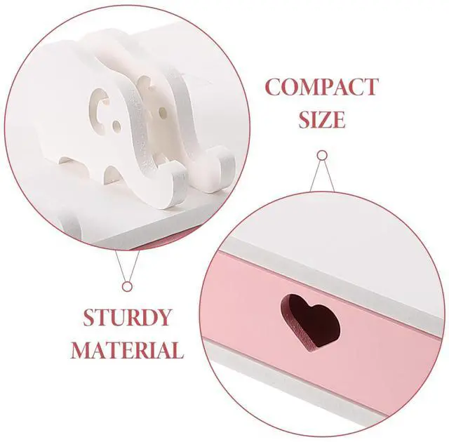 Alt view image 2 of 5 - 1pc Monitor Stand with Pink and White Computer Riser Desktop Organizer for Monitor Space-saving Heightened Shelf for Office Student and Home Use