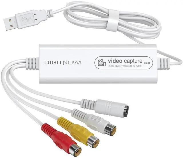 Main image of DigitPro VHS to DVD Wizard with USB Video Grabber, Video Capture Card, RCA to USB Converter, Hi8 Mini DV to DVD Converter for Tape Player Camcorder Camera PC TV, Windows Mac OS Compatible
