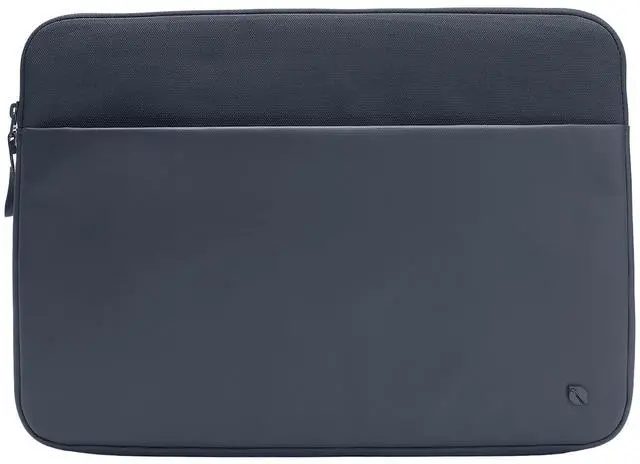Alt view image 4 of 5 - Incase A.R.C. Sleeve with ReSpun Recycled Polyester - 15 inch and 16 inch MacBook/Laptop & iPad/Tablet Case - Cushioned Faux Fur Lining, External Zippered Slip Pocket - Navy