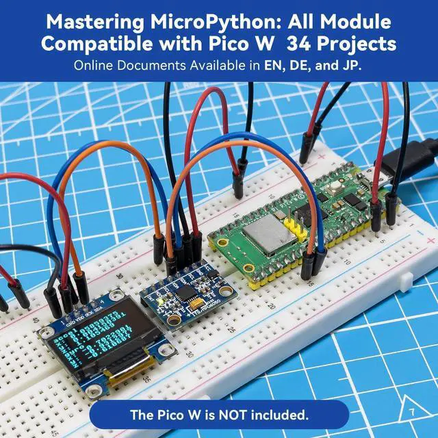 Alt view image 4 of 5 - SunFounder Universal Maker Sensor Kit Compatible with Arduino Mega 2560/Uno R3/R4 Minima/WiFi Nano, Raspberry Pi 5/4B/3B+/Zero 2 W/, Pico W, ESP32, C++, Python, MicroPython, Beginners & Engineers