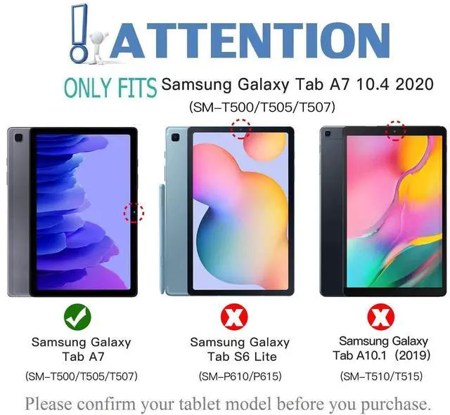 Alt view image 2 of 5 - LDSOYIA Galaxy Tab A7 10.4" 2020 Backlit Keyboard Case SM-T500 SM-T505 SM-T507, 7 Color Backlights Detachable Wireless Keyboard Protective Case Cover for Samsung Galaxy Tab A 10.4 Inch 2020 (Pink)