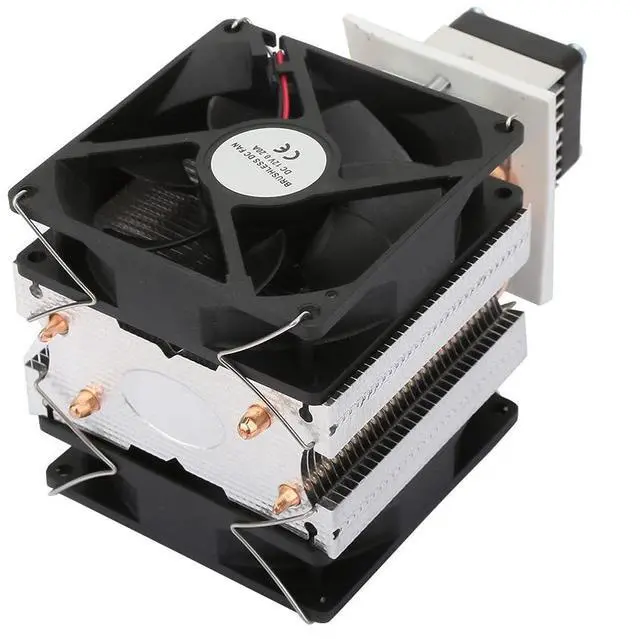 Alt view image 5 of 5 - DC 12V 5A Semiconductor Refrigerator Thermoelectric Cooler Thermoelectric Peltier Semiconductor Refrigeration DIY Mini Fridge with Fan(#1:Cooler)