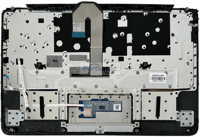 Alt view image 2 of 5 - Rinbers Laptop Palmrest Upper Case Top Cover with US English Keyboard Touchpad Assembly Replacement for HP Chromebook 11 11A G6 EE L92224-001 L52192-001