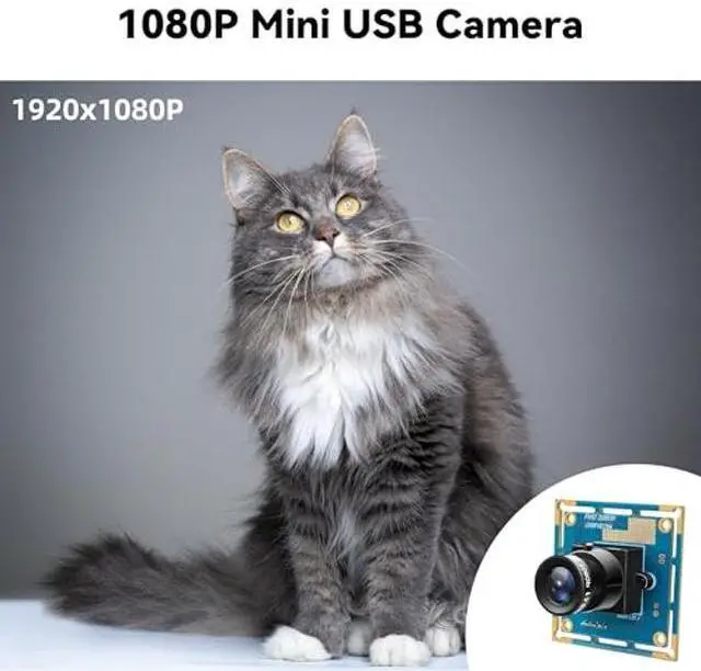 Alt view image 2 of 5 - USB Camera Module 1080P - 120fps High Speed Webcam with CMOS OV2710 Sensor, Low Light Industrial Lightburn Camera Board Plug&Play for 3D Printer Robot Machine Vision