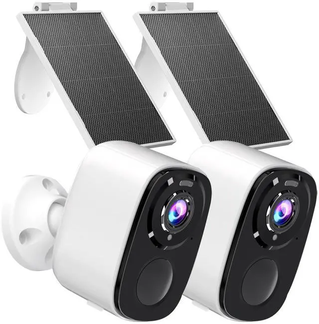 Main image of Rraycom 5MP Security Cameras Wireless Outdoor Solar Powered with AI Detection, 2K Color Night Vision Security Camera with 2 Way Audio, Alexa, No Monthly Fee, Spotlight & Siren, IP65 Waterproof