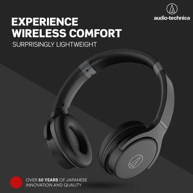 Alt view image 5 of 5 - Audio-Technica ATH-S220BTBK Wireless On Ear Headphones, Black