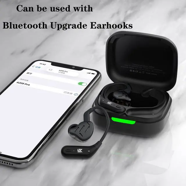 Alt view image 5 of 5 - KZ Zax in Ear Headphones 7BA+1DD Hybrid 16 Drivers HiFi Noise Cancelling in Ear Monitor, Zin Alloy Shell Metal Wired Earphone with 3.5mm Jack Detachable 2 Pin 0.75mm Cable (No mic, Black)