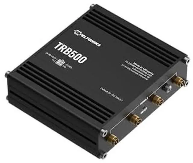 Alt view image 3 of 4 - Teltonika TRB500000000 Model TRB500 Industrial 5G Gateway; Speeds of up to 1 Gbps; Auto APN; 2x Inputs/Outputs; For use in Europe, Middle East, Africa, Oceania, Brazil; Not for use in USA