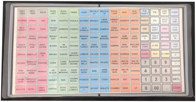 Alt view image 2 of 5 - SAM4s SPS 520, SPS 530 ER 5200M, ER 5200, Flat Cash Register Keyboard Cover Overlay Silicone Wet Cover