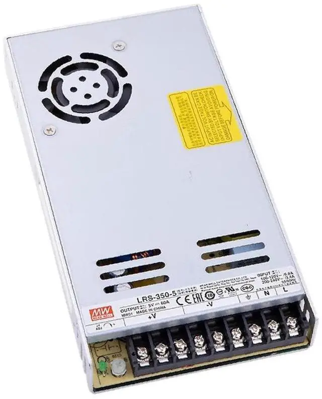 Alt view image 2 of 4 - Enclosed Type 300W 5V 60A LRS-350-5 AC-DC Single Output LRS-350 Series Switching Power Supply