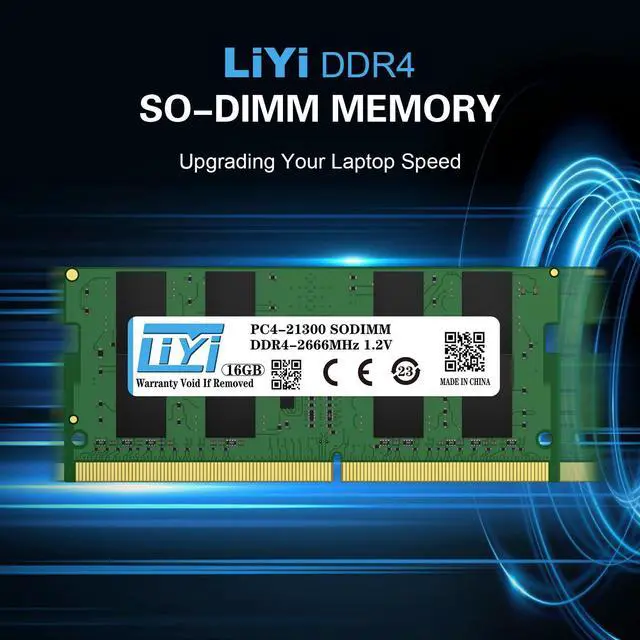 Alt view image 2 of 5 - LIYI DDR4 32GB RAM (2x16GB) Kit DRAM 2666MHz PC4-21300 CL19 Unbuffered Non-ECC 1.2V Dual Channel 260Pin SODIMM for Intel and AMD Notebook Laptop RAM Computer Memory Upgrade modules
