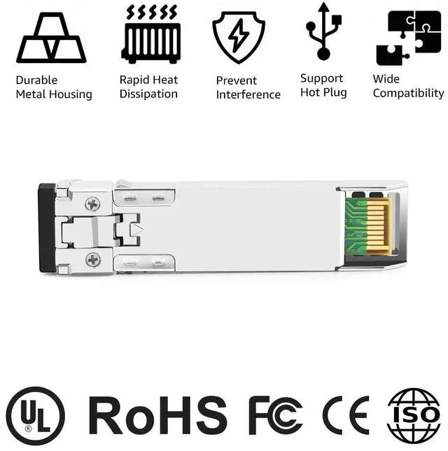 Alt view image 4 of 5 - OPSTRAN 10GBASE-SR SFP+ Optical Transceiver Module Compatible with HPE BladeSystem 455883-B21 850nm 300m DDM Duplex LC MMF
