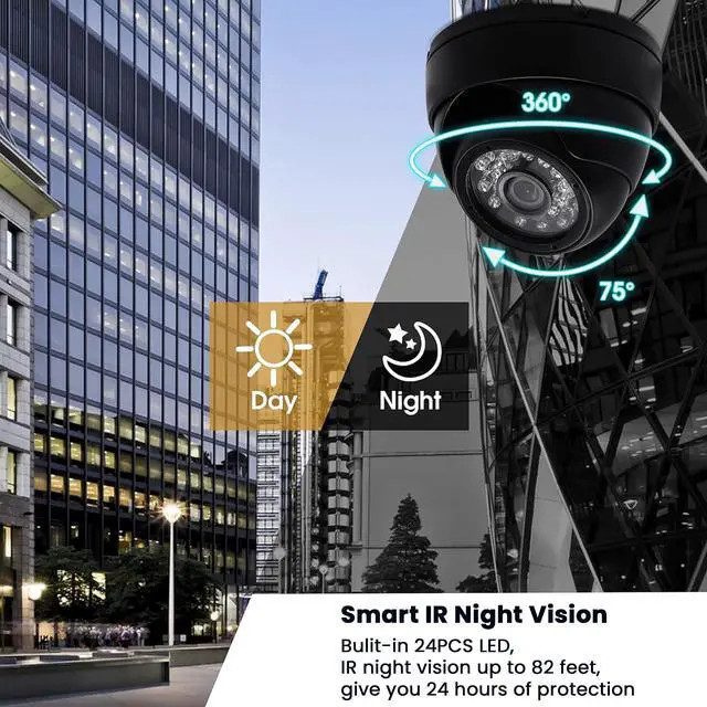 Alt view image 2 of 5 - ALPCAM USB Camera Security Camera Outdoor Dome USB Webcam, 720P Day & Night Vision USB Camera for Computer, Waterproof Camera with IR LEDs for Car Park Baby Monitor Home Surveillance