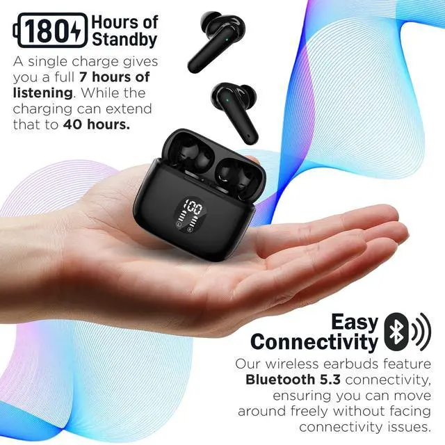 Alt view image 5 of 5 - My Joy Classic Wireless Headphones Black