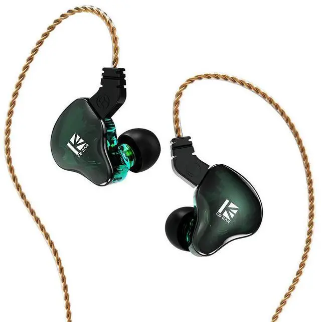 Main image of KBEAR KS2 iem, in Ear Monitor Headphones Hybrid 1BA 1DD Wired Earbuds Stereo Bass HiFi IEM Earphone Noise Cancelling High Resolution with Detachable Cable for Running Gaming Sport(Without Mic, Green)
