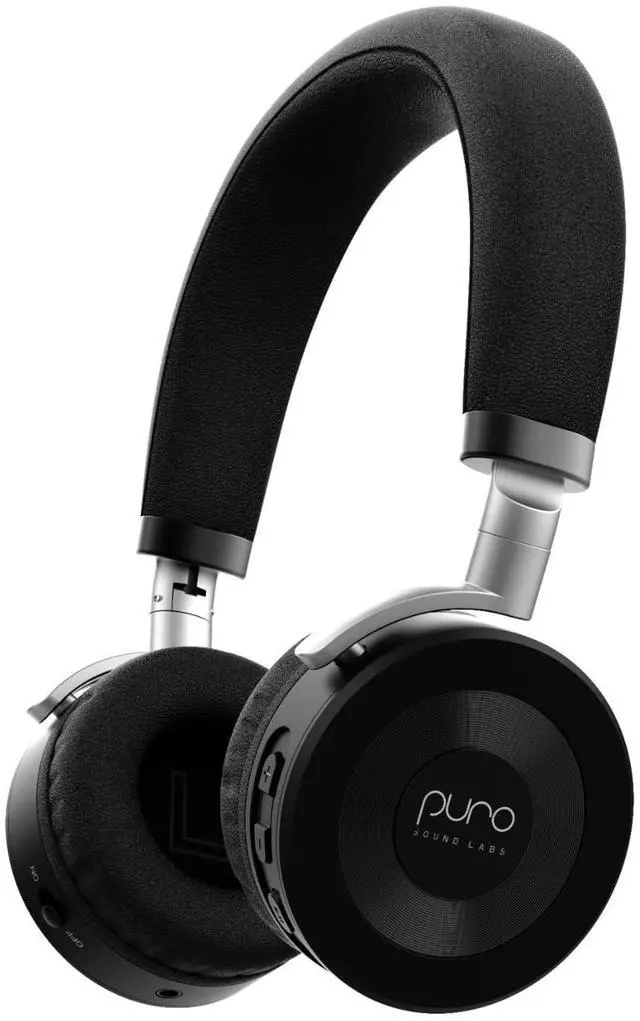 Main image of Puro Sound Labs JuniorJam Plus Volume Limiting Headphones for Kids, Safer Audio to Protect Hearing- Adjustable Bluetooth Headphones for Tablets, Smartphones, PCs- 22-Hour Battery Life (Black)