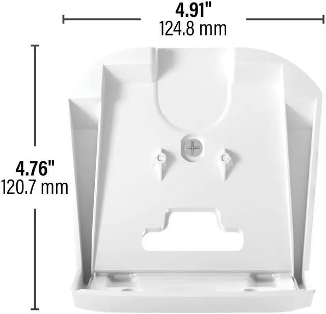 Alt view image 2 of 5 - Sanus Fixed Speaker Wall Mount for Sonos Era 300 - Low Profile Speaker Mount with Easy 3-Step Install & Included Hardware - White, Set of 2 Mounts