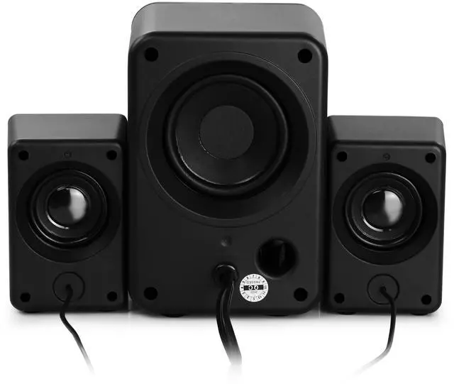 Alt view image 4 of 5 - beFree Sound Computer Gaming 2.1 Speaker System with Color LED Lights, Black