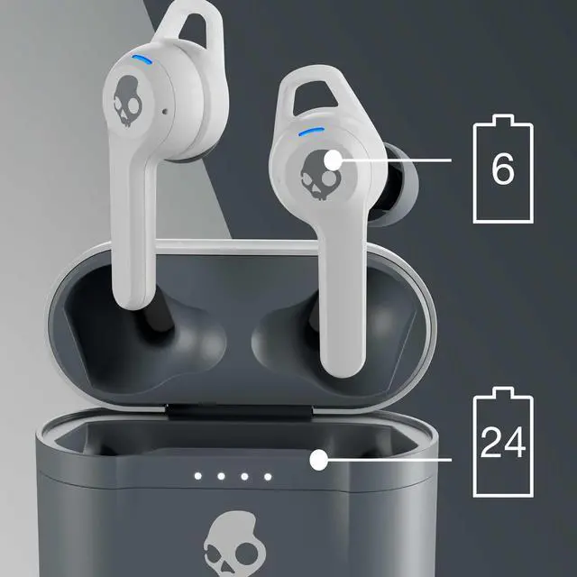 Alt view image 5 of 5 - Skullcandy Indy Evo True Wireless in-Ear Earbud - Light Grey