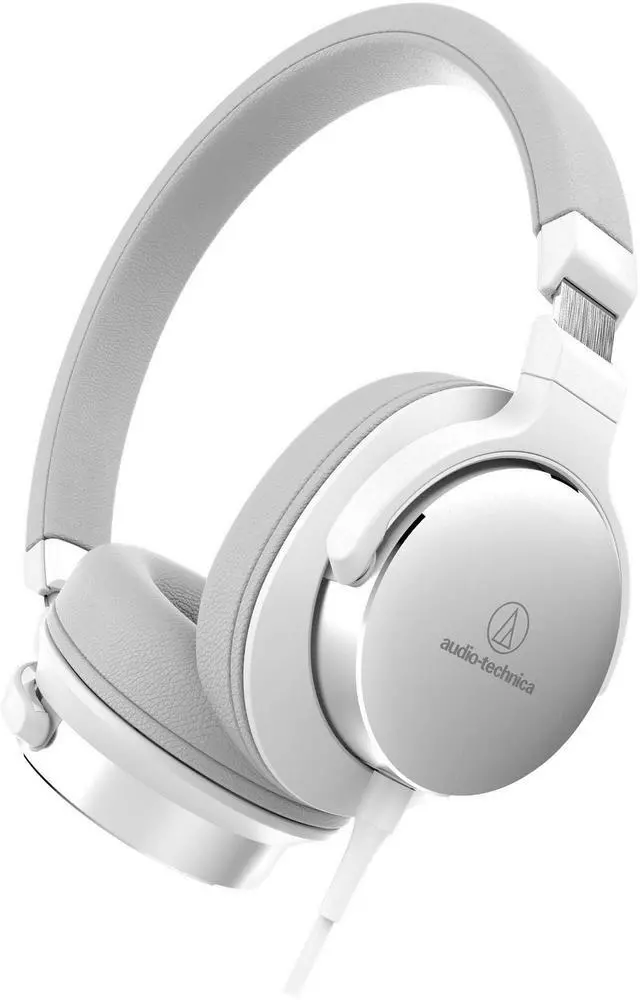 Alt view image 2 of 2 - Audio-Technica ATH-SR5WH On-Ear High-Resolution Audio Headphones, White