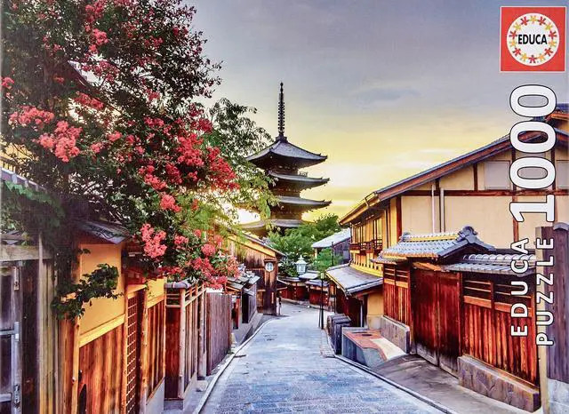 Alt view image 2 of 5 - Educa - Yasaka Pagoda, Kyoto, Japan - 1000 Piece Jigsaw Puzzle - Puzzle Glue Included - Completed Image Measures 26.8" x 18.9" - Ages 14+