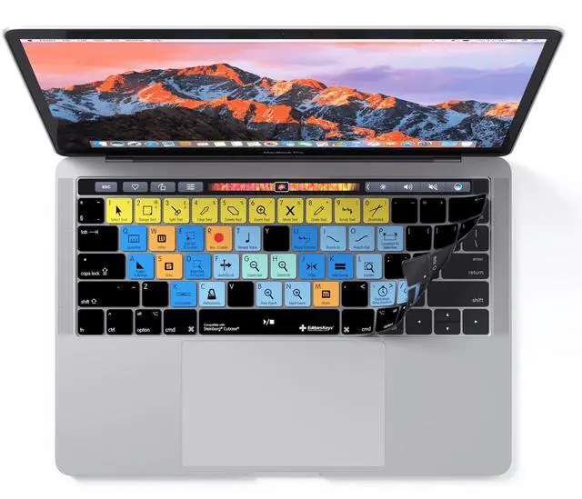 Main image of Keyboard Cover Designed for Steinberg's Cubase FITS Apple MacBook Pro with Touch Bar 13" & 15" | Shortcut Skin & Protection
