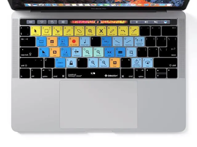Alt view image 2 of 5 - Keyboard Cover Designed for Steinberg's Cubase FITS Apple MacBook Pro with Touch Bar 13" & 15" | Shortcut Skin & Protection