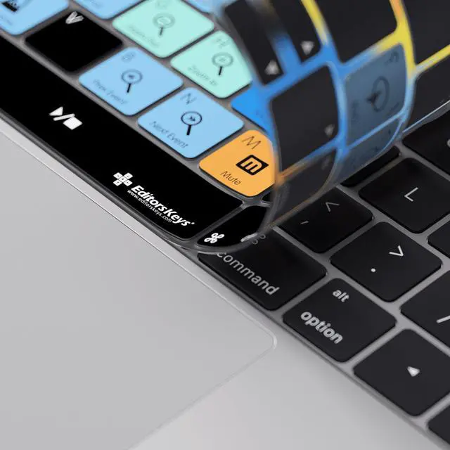 Alt view image 3 of 5 - Keyboard Cover Designed for Steinberg's Cubase FITS Apple MacBook Pro with Touch Bar 13" & 15" | Shortcut Skin & Protection
