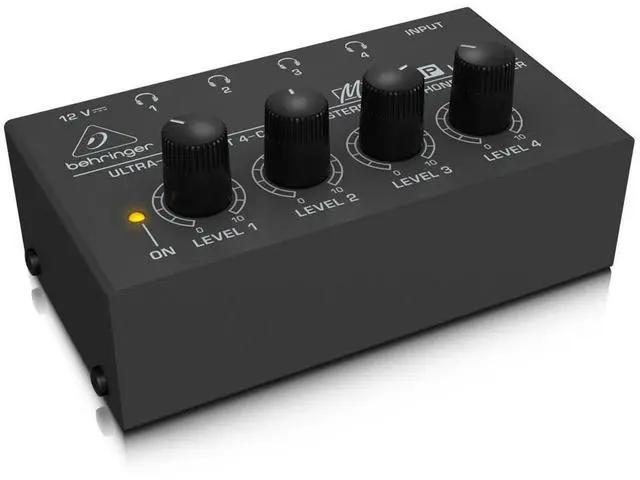 Alt view image 3 of 5 - Behringer MicroAMP HA400 4-channel Headphone Amplifier (HA400d1)