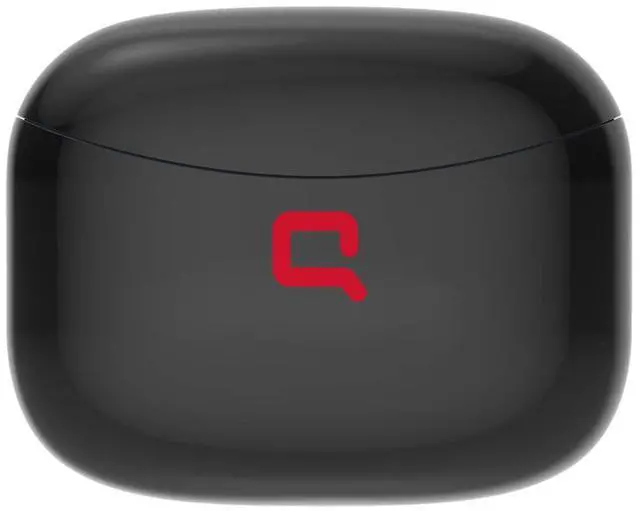 Alt view image 5 of 5 - Compaq wirless Earbuds QBuds, Bluetooth with immersive Premium Sound, Touch Control, Long Distance (10 k), LED Display Charging case, IPX7 Sweat- Resistant, Compatible w/Android & iOS (Black)