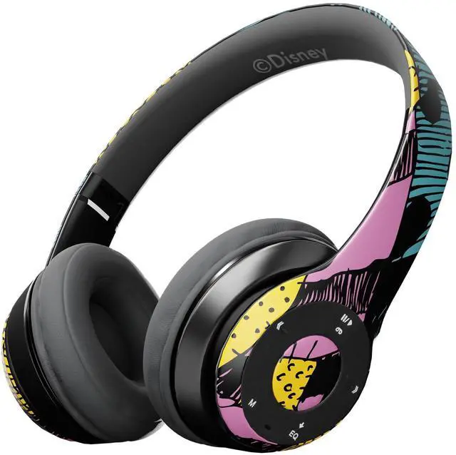 Main image of iJoy Disney Nightmare Before Christmas Sally Dress Bluetooth Headphones - Wireless Foldable Over-Ear Headset, Built-in Mic, Enchanting Sally & Friends Design, for Adults & Kids