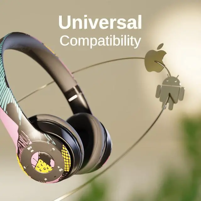 Alt view image 4 of 5 - iJoy Disney Nightmare Before Christmas Sally Dress Bluetooth Headphones - Wireless Foldable Over-Ear Headset, Built-in Mic, Enchanting Sally & Friends Design, for Adults & Kids