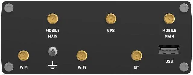 Alt view image 5 of 5 - Teltonika RUTX11100400 Model RUTX11 Industrial Cellular Router; Dual SIM; for use with USA Carriers; Comes with US PSU; WI-FI & BT; 4 x Ethernet Ports; Auto Failover; Aluminum Housing