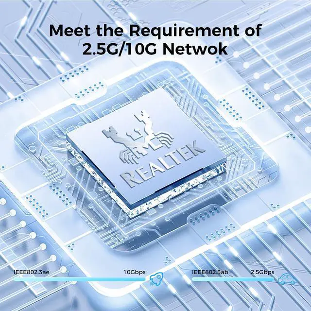 Alt view image 4 of 5 - 4-Port 2.5G Switch add 2-Port 10G SFP+, TEROW 6 Ports 2.5Gb Base-T with 2 x 10Gb SFP+ Switches , Vlan Single, Compatible with Gigabit &2.5Gbe, 10Gbs, Desktop/Ideal for AP, PC, WiFi, Home,Office
