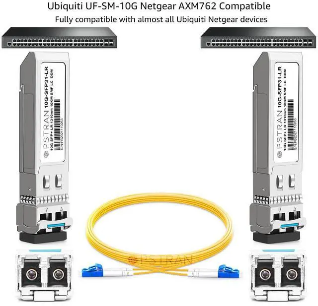 Alt view image 4 of 5 - OPSTRAN 10GBASE-LR SFP+ Optical Transceiver Module Compatible with Ubiquiti Unifi UF-SM-10G 10G SFP+ LR 1310nm 10km DDM Duplex LC SMF 4 Pack